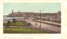Cuba, HAVANA, El Malecón E Castillo Del Morro 1902 Private Mailing Card Postcard - Cuba