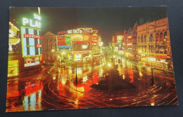 London - Piccadilly At Night - The Photographic Greeting Card, London - Piccadilly Circus