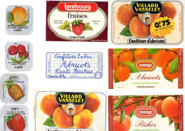 Nov 23 93773     Lot De 20  étiquettes   De Confiture - Frutas Y Legumbres