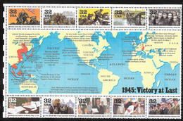 1995 World War II Victory At Last Souvenir Sheet, Mint Never Hinged - Unused Stamps