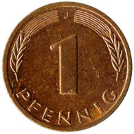 Germany - 1995 - KM 105 - 1 Pfennig - Mintmark "J" / Hamburg - XF - Look Scans - 1 Pfennig