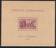 SENEGAL - 1937 - Bloc-feuillet BF N°YT. 1 - Exposition Internationale - Neuf * / MH VF - Blocs-feuillets