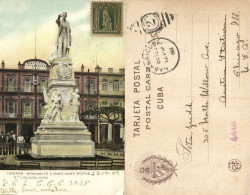 Cuba, HAVANA, Monumento á Martí, Gran Hotel Inglaterra (1907) Postcard - Cuba