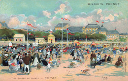 Royan * CPA Publicitaire Biscuits PERNOD Illustrateur Luigi LOIR Loir * Les Plages De France - Royan