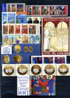 2001 VATICANO ANNATA COMPLETA Year Complete MNH ** - Ganze Jahrgänge