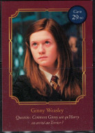 Carte Harry Potter Auchan Wizarding World Ginny Weasley N° 29 - Harry Potter