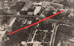 Foto AK Döbeln Viadukt Niederfriedhof Hainichener Roßweiner Straße Körnerplatz Schillerstraße Luftbild Fliegeraufnahme - Döbeln