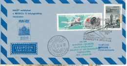 Hungary Air Mail Flight Cover Malev Budapest - Bruxelles Belgica 72, 26-6-1972 - Storia Postale