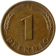 Germany - 1995 - KM 105 - 1 Pfennig - Mintmark "D" / München - XF - Look Scans - 1 Pfennig