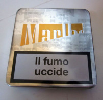 Marlboro ITALY BOX METAL SIGARETTE Vuoto - Etuis à Cigarettes Vides