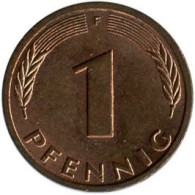 Germany - 1987 - KM 105 - 1 Pfennig - Mintmark "F" / Stuttgart - XF - Look Scans - 1 Pfennig