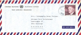Austria Air Mail Cover (United Nations) UNDOF AUSBATT 27-1-1982 Single Franked Sent To Denmark - Altri & Non Classificati