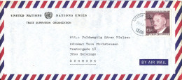 Austria Air Mail Cover (United Nations) UNDOF AUSBATT 27-1-1982 Single Franked Sent To Denmark - Sonstige & Ohne Zuordnung