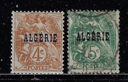 ALGERIA 1924 SCOTT #4,6  USED - Oblitérés