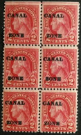 Estados - Unidos: Año. 1924 -25 (Canal - Zona). Tipos. "A" - Scott. **Numero 73a - BL. 6 - Muy Buenos Ejemplares. - Neufs