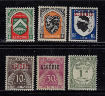 ALGERIA 1926 SCOTT J2,J5,J12 1947 SCOTT 210,211 MNH CV $2.35    .jpg - Oblitérés