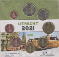 @Y@ Nederland  2021  Alle 8 Munten Koning Willem Alexander   Utrecht - Paises Bajos