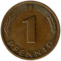 Germany - 1981 - KM 105 - 1 Pfennig - Mintmark "G" / Karlsruhe - XF - Look Scans - 1 Pfennig