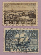 PAYS BAS YT 265/266 OBLITERES ''TRICENTENAIRE DE L OCCUPATION DE CURACAO" ANNÉE 1934 - Gebruikt