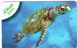 Nouvelle Caledonie Caledonia TELECARTE PHONECARD PREPAYEE LIBERTE 3000 F UT. Turtle Tortue Peti Chiffre EXP 12/10 - Nouvelle-Calédonie