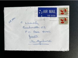 AUSTRALIA 1978 AIR MAIL LETTER BRISBANE TO ZURICH 03-03-1978 AUSTRALIE - Cartas & Documentos