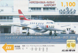 Carte Prépayée JAPON - AVION JAPAN AIRLINES - JAL Prepaid Prepaid Bus Card / V1 - Hiro 2394 - Vliegtuigen