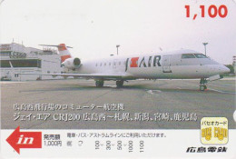 Carte Prépayée JAPON - AVION JAPAN AIRLINES - JAL Prepaid Prepaid Bus Card / V1 - Hiro 2395 - Aviones