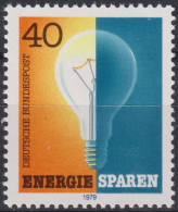1979 Deutschland>BRD, ** Mi:DE 1031, Sn:DE 1305, Yt:DE 880, Glühlampe, Energie Sparen - Electricity