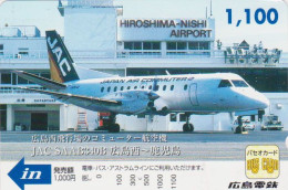 Carte Prépayée JAPON - AVION JAPAN AIRLINES - JAL AIR COMMUTER Prepaid Prepaid Bus Card / V1 - Hiro 2402 - Airplanes