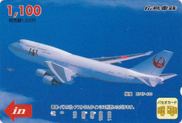 Carte Prépayée JAPON - AVION JAPAN AIRLINES - JAL Prepaid Prepaid Bus Card / V1 - Hiro 2403 - Aerei