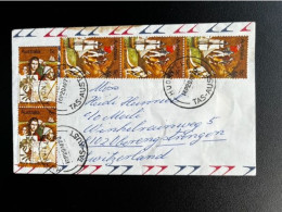 AUSTRALIA 1979 AIR MAIL LETTER HUONVILLE TO OBERENGSTRINGEN 20-04-1979 AUSTRALIE COOK SHIPS - Brieven En Documenten