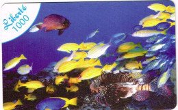 Nouvelle Caledonie Caledonia TELECARTE PHONECARD PREPAYEE LIBERTE 1000 F UT. Poisson Fish Recif Reef EXP 12/9 - Nueva Caledonia