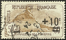 YT 167 (°) Oblitéré 13.02.1924 - 1922 Orphelins De La Guerre Lion De Belfort (côte 27 €) France – 7ciel - Oblitérés