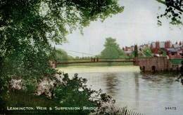 WARKS - LEAMINGTON WEIR And SUSPENSION BRIDGE Wa349 - Coventry