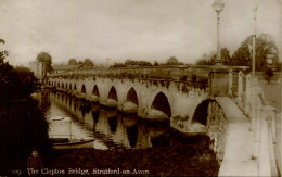 WARKS - STRATFORD - THE CLOPTON BRIDGE RP  Wa351 - Stratford Upon Avon