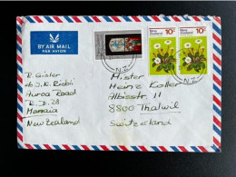 NEW ZEALAND 1972 AIR MAIL LETTER MANAIA TO THALWIL 26-10-1972 NIEUW ZEELAND - Lettres & Documents
