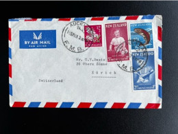 NEW ZEALAND 1963 AIR MAIL LETTER AUCKLAND TO ZURICH 10-09-1963 NIEUW ZEELAND - Cartas & Documentos