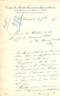 Papier à Lettre De La Cie Des Hauts Fourneaux Forges Et Acieries De La Marine Et Des Chemins De Fer St Chamond 1895 - 1800 – 1899
