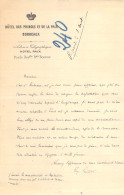 Papier à Lettre Illustré "à La Couronne" De L'Hôtel Des Princes Et De La Paix à Bordeaux 1890 - 1800 – 1899