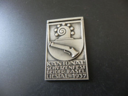 Shooting Medal - Medaille Suisse Switzerland - Kantonal Schützenfest Beider Basel Liestal 1937 - Andere & Zonder Classificatie