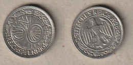01907) Deutschland, 50 Pfennig 1928 A - 50 Renten- & 50 Reichspfennig
