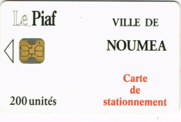 Nouvelle Caledonie Caledonia Ville Noumea Carte Stationnement Piaf 200 Unités 5000 Ex Ut 04/2000 - Nueva Caledonia