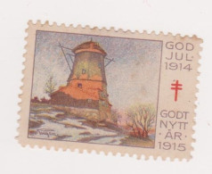 Vignette - Tuberculose God Jul 1914 Godt Nytt Ar 1915 - Erinnophilie