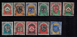 ALGERIA 1947 CONSTANTINE,ALGIERS,ORAN SCOTT #210...225 11 STAMPS  USED - Gebruikt