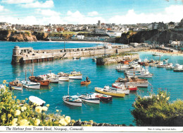 THE HARBOUR FROM TOWAN HEAD, NEWQUAY, CORNWALL, ENGLAND. UNUSED POSTCARD   Zq8 - Newquay