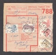 Belgium Parcel Railway Document DC1816bis With Parcel Stamps (788) - Documenten & Fragmenten