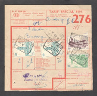 Belgium Parcel Railway Document DC1816 Bis With Parcel Stamps (276) - Documenten & Fragmenten