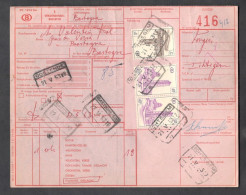 Belgium Parcel Railway Document DC1816 Bis With Parcel Stamps (416) - Documenten & Fragmenten