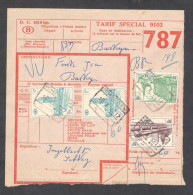 Belgium Parcel Railway Document DC1816 Bis With Parcel Stamps (787) - Documenten & Fragmenten