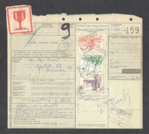 Belgium Parcel Railway Document DC1985 Bulletin  D’Expedition With Parcel Stamps (159) - Documenten & Fragmenten
